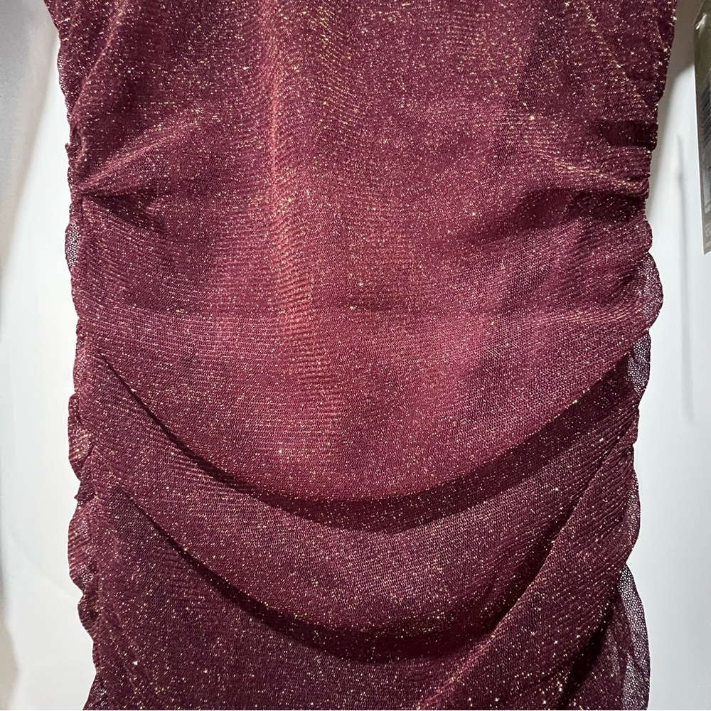 ELIZA J Ruched Shimmer Bodycon - Picture 9 of 12